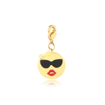 Pingente Emotion Óculos Folheada a Ouro 18k