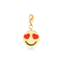 Pingente Emotion Olhos Apaixonados Liso Folheada a Ouro 18k
