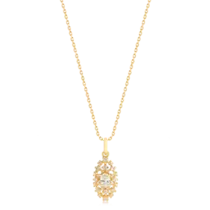 Pingente Com Pedras de Zircônia Folheado a Ouro 18k