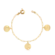 Pulseira Cartier São Bento 15mm Com Fecho Bóia Folheada a Ouro 18K