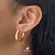 Argola Lisa 27mm Folheada a Ouro 18k