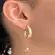 Argola Lisa Folheada a Ouro 18k