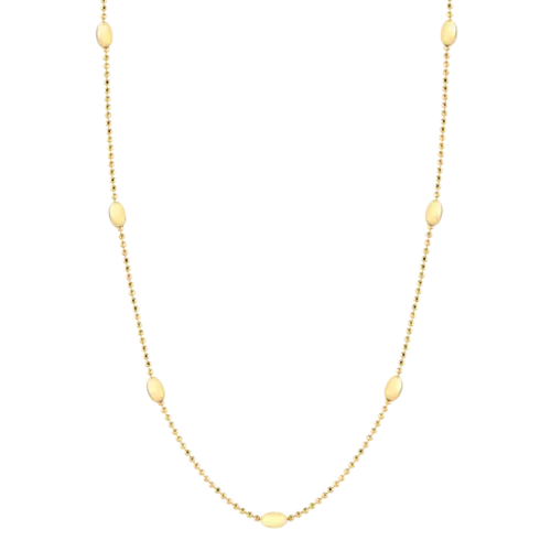 Corrente Com Bolinhas 40+5cm Folheado a Ouro 18K