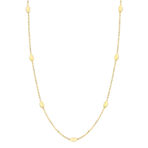 Corrente Com Bolinhas 40+5cm Folheado a Ouro 18K