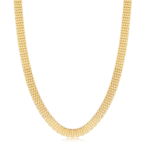 Corrente Malha Articulada Fecho Relógio Folheada a Ouro 18k