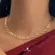 Gargantilha Choker Formas Retangulares Folheada a Ouro 18k