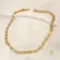 Gargantilha Choker Formas Retangulares Folheada a Ouro 18k