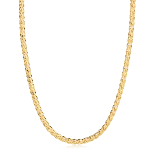 Corrente Trabalhada Folheada a Ouro 18k