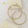 Argola Trançada 52x52mm Folheada a Ouro 18k
