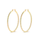 Argola Trançada 52x52mm Folheada a Ouro 18k