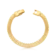 Pulseira Malha Articulada Fecho Relógio Folheada a Ouro 18k