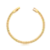 Pulseira Trabalhada Fecho Relógio Folheada a Ouro 18k