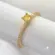 Anel Solitário Pedras de Zircônia Folheado a Ouro 18k