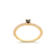 Anel Solitário Pedras de Zircônia Folheado a Ouro 18k