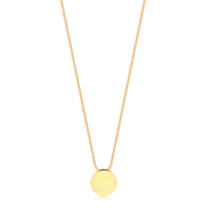 Gargantilha Redondo Liso 6mm Folheada a Ouro 18k
