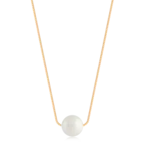 Gargantilha Pérola Shell Folheada a Ouro 18k