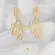 Brinco Elos Ovais Folheado a Ouro 18k