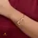 Bracelete Estilo Orgânico Folheado a Ouro 18k