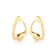 Brinco Estilo Orgânico Folheado a Ouro 18k