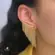 Brinco Ear Cuff Franja Folheado a Ouro 18k