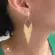 Brinco Franja Folheado a Ouro 18k