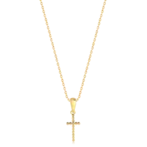 Pingente Cruz Micro Zircônia Folheado a Ouro 18k