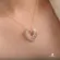 Pingente Coração Vazado Cravejado Folheado a Ouro 18k