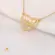 Gargantilha Coração Mãe Folheada a Ouro 18k