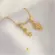 Gargantilha Canga Dois Lugares Coração Liso e Zircônia Folheada a Ouro 18k