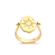 Anel Sol e Lua Folheado a Ouro 18k