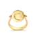 Anel Sol e Lua Folheado a Ouro 18k