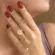 Anel Sol e Lua Folheado a Ouro 18k