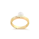 Anel Pérola Zircônia Folheado a Ouro 18k