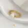Anel Pérola Zircônia Folheado a Ouro 18k