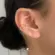 Brinco Piercing 2 Fios Folheado a Ouro 18k