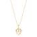 Pingente Coração Zircônia Folheado a Ouro 18k