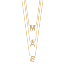 Gargantilha Tripla Mãe Zircônia Folheada a Ouro 18k