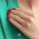 Anel Com Pedras de Zircônia Folheado a Ouro 18k