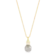 Pingente Cravejado Com Ponto de Luz Quadrado Folheado a Ouro 18k