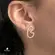 Brinco Tipo Orgânico Folheado a Ouro 18k
