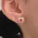 Conjunto Coração Zircônia Ponto de Luz Folheado a Ouro 18k