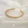 Bracelete Aberto Reto 4mm Parafuso Folheado a Ouro 18k
