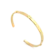 Bracelete Aberto Reto 4mm Parafuso Folheado a Ouro 18k