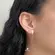Brinco Palito Concavo 4x25mm Folheado a Ouro 18k