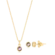 Conjunto Ponto de Luz Redondo 5x5mm Folheado a Ouro 18k
