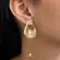 Brinco Orgânico Telado Folheado a Ouro 18k