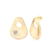 Brinco Orgânico Telado Folheado a Ouro 18k
