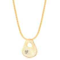 Gargantilha Orgânico Telado Folheado a Ouro 18k