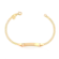 Pulseira Infantil Chapa Folheada a Ouro 18k