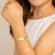 Pulseira Infantil Chapa Folheado a Ouro 18k